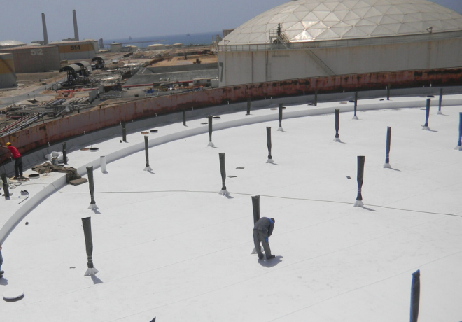 Floating roof support leg boots